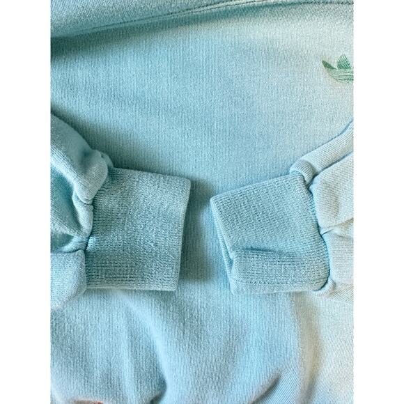 Vintage 80s Adidas Crewneck Sweatshirt Trefoil Logo Jumper Pullover Pockets - Picture 14 of 16